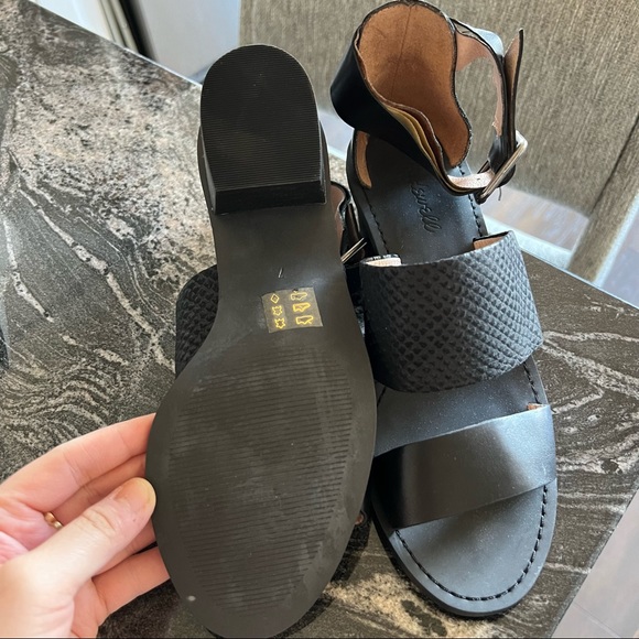Madewell double Strap block heel Sandal - Picture 2 of 5